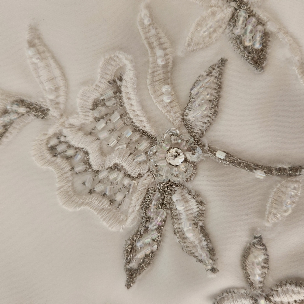 Satin Bridal Shawl - Picture 8 of 9